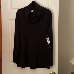 Van Heusen black tunic with Cowell neck